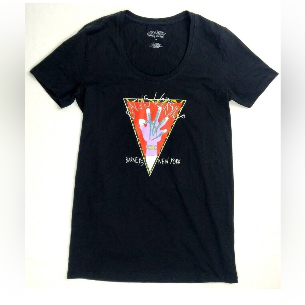 Barneys New York Black Graphic Tee